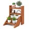 4 Tier Solid Wood Flower Stand Ladder Plant Display Indoor Outdoor Potting Bench